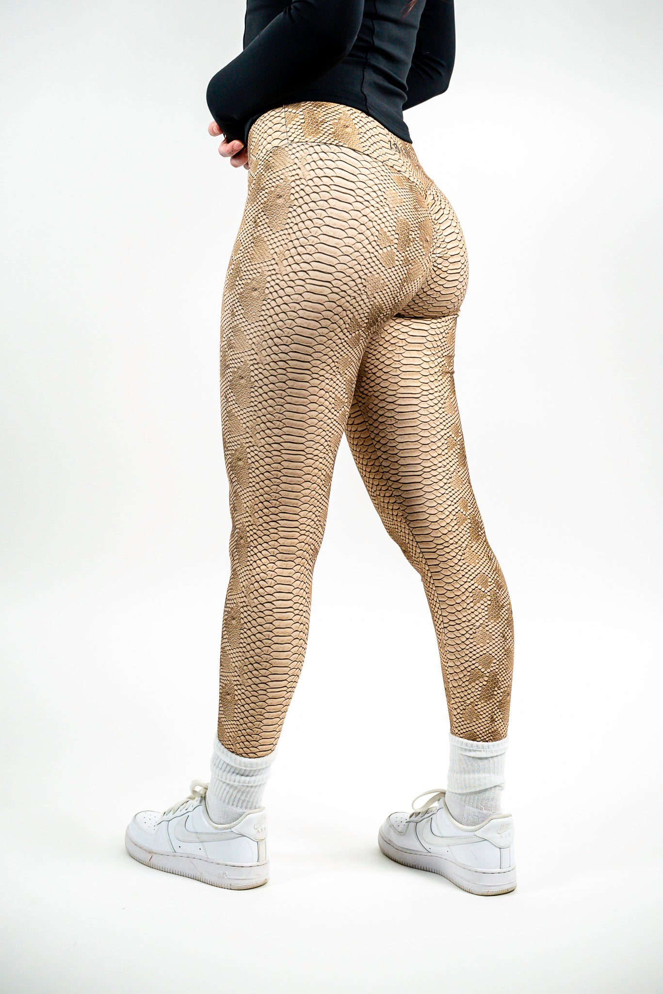 Ikaika- Snakeskin Brazilian Legging (Bum Sculpting & Slimming)
